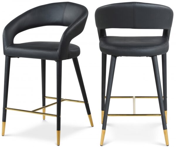 Destiny Vegan Leather Upholstered Stool