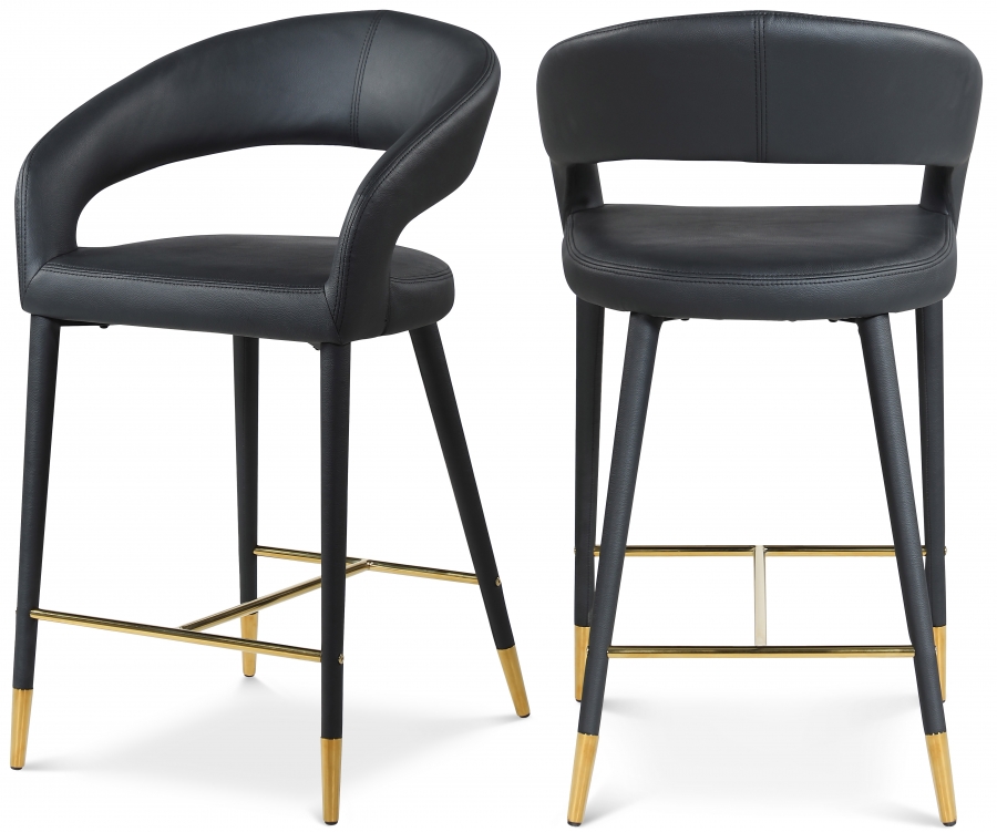 Destiny Vegan Leather Upholstered Stool