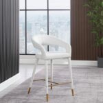 Destiny Boucle Fabric Upholstered Stool