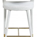 Destiny Boucle Fabric Upholstered Stool