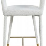 Destiny Boucle Fabric Upholstered Stool