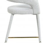 Destiny Boucle Fabric Upholstered Stool