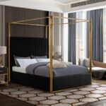 Jones Velvet Upholstered Bed