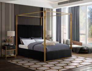Jones Velvet Upholstered Bed