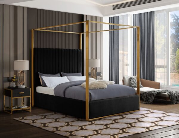 Jones Velvet Upholstered Bed