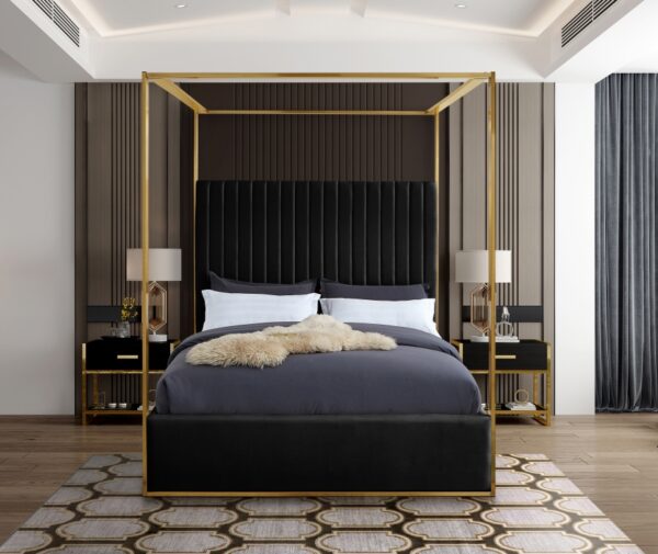 Jones Velvet Upholstered Bed