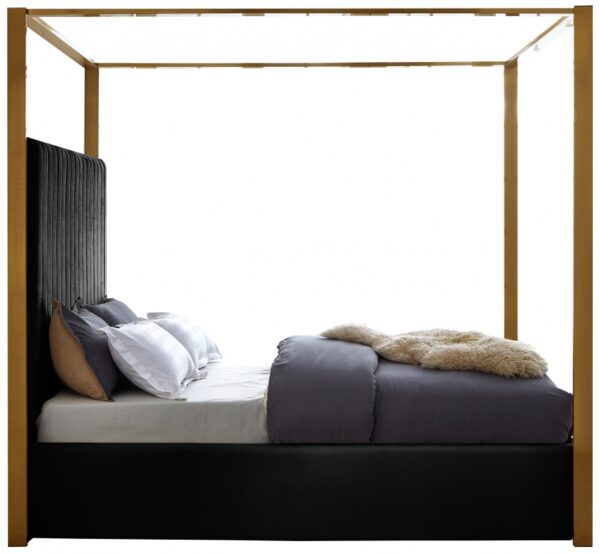 Jones Velvet Upholstered Bed