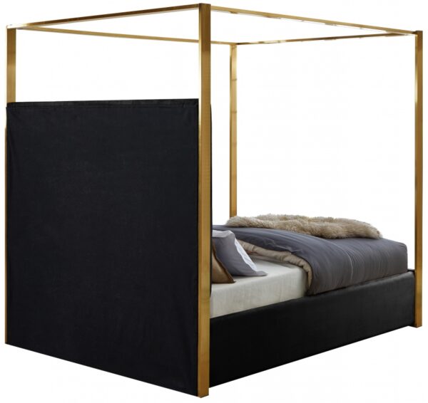 Jones Velvet Upholstered Bed