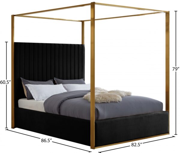 Jones Velvet Upholstered Bed