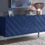 Collette Lacquer Finish And Stainless Steel Sideboard / Buffet