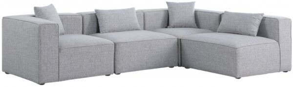 Cube 108" Fabric Upholstered 4pc Modular Sectional