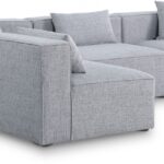 Cube 108" Fabric Upholstered 4pc Modular Sectional