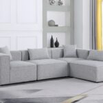 Cube 108" Fabric Upholstered 4pc Modular Sectional