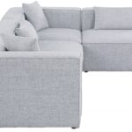 Cube 108" Fabric Upholstered 4pc Modular Sectional