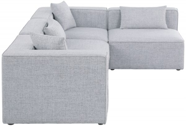 Cube 108" Fabric Upholstered 4pc Modular Sectional