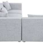 Cube 108" Fabric Upholstered 4pc Modular Sectional