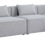 Cube 144" Fabric Upholstered 5pc Modular Sectional