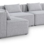 Cube 144" Fabric Upholstered 5pc Modular Sectional