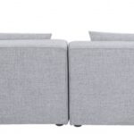 Cube 144" Fabric Upholstered 5pc Modular Sectional