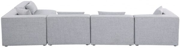 Cube 144" Fabric Upholstered 5pc Modular Sectional