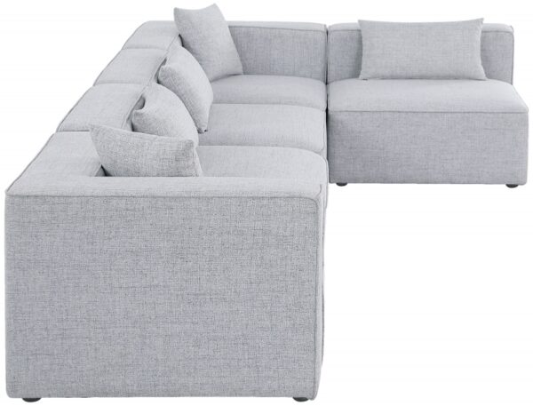 Cube 144" Fabric Upholstered 5pc Modular Sectional