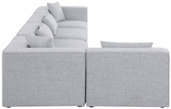 Cube 144" Fabric Upholstered 5pc Modular Sectional