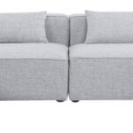 Cube 144" Fabric Upholstered 6pc Modular Sectional