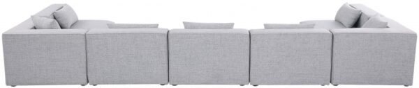 Cube 180" Fabric Upholstered 7pc Modular Sectional