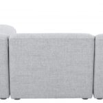 Miramar 109" Linen Textured Fabric Upholstered 4pc. Modular Sectional