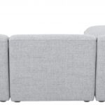 Miramar 109" Linen Textured Fabric Upholstered 4pc. Modular Sectional