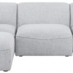 Miramar 109" Linen Textured Fabric Upholstered 4pc. Modular Sectional