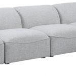Miramar 142" Linen Textured Fabric Upholstered 5pc. Modular Sectional