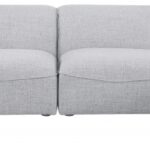Miramar 142" Linen Textured Fabric Upholstered 5pc. Modular Sectional