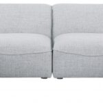 Miramar 142" Linen Textured Fabric Upholstered 6pc. Modular Sectional