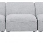 Miramar 175" Linen Textured Fabric Upholstered 7pc. Modular Sectional