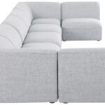 Miramar 175" Linen Textured Fabric Upholstered 7pc. Modular Sectional