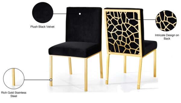 Opal Velvet Upholstered Dining Chair