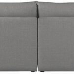 Mackenzie 160" Linen Textured Fabric Upholstered 4pc. Armless Modular Sofa