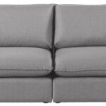 Mackenzie 160" Linen Textured Fabric Upholstered 4pc. Modular Sofa