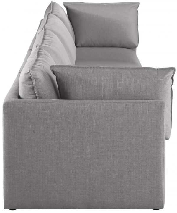 Mackenzie 160" Linen Textured Fabric Upholstered 4pc. Modular Sofa