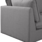 Mackenzie 160" Linen Textured Fabric Upholstered 4pc. Modular Sofa