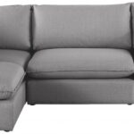 Mackenzie 120" Linen Textured Fabric Upholstered 4pc. Modular Sectional