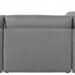 Mackenzie 120" Linen Textured Fabric Upholstered 4pc. Modular Sectional