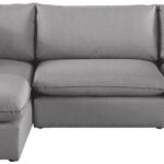 Mackenzie 120" Linen Textured Fabric Upholstered 4pc. Modular Sectional