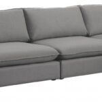 Mackenzie 160" Linen Textured Fabric Upholstered 5pc. Modular Sectional