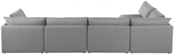 Mackenzie 160" Linen Textured Fabric Upholstered 5pc. Modular Sectional
