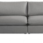 Mackenzie 160" Linen Textured Fabric Upholstered 5pc. Modular Sectional
