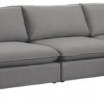 Mackenzie 160" Linen Textured Fabric Upholstered 5pc. Modular Sectional