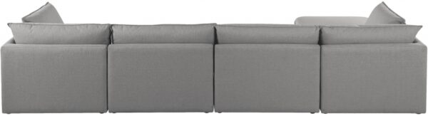 Mackenzie 160" Linen Textured Fabric Upholstered 5pc. Modular Sectional