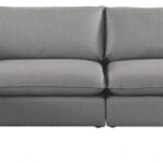 Mackenzie 160" Linen Textured Fabric Upholstered 5pc. Modular Sectional